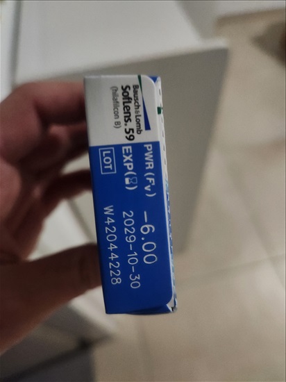 תמונה 1 ,עדשות מגע סגורות מספר -6.00 למכירה בגבעת שמואל משקפיים  עדשות מגע