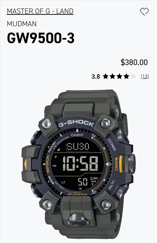 תמונה 4 ,Casio G Shock GW9500 למכירה בראשון לציון תכשיטים  שעונים