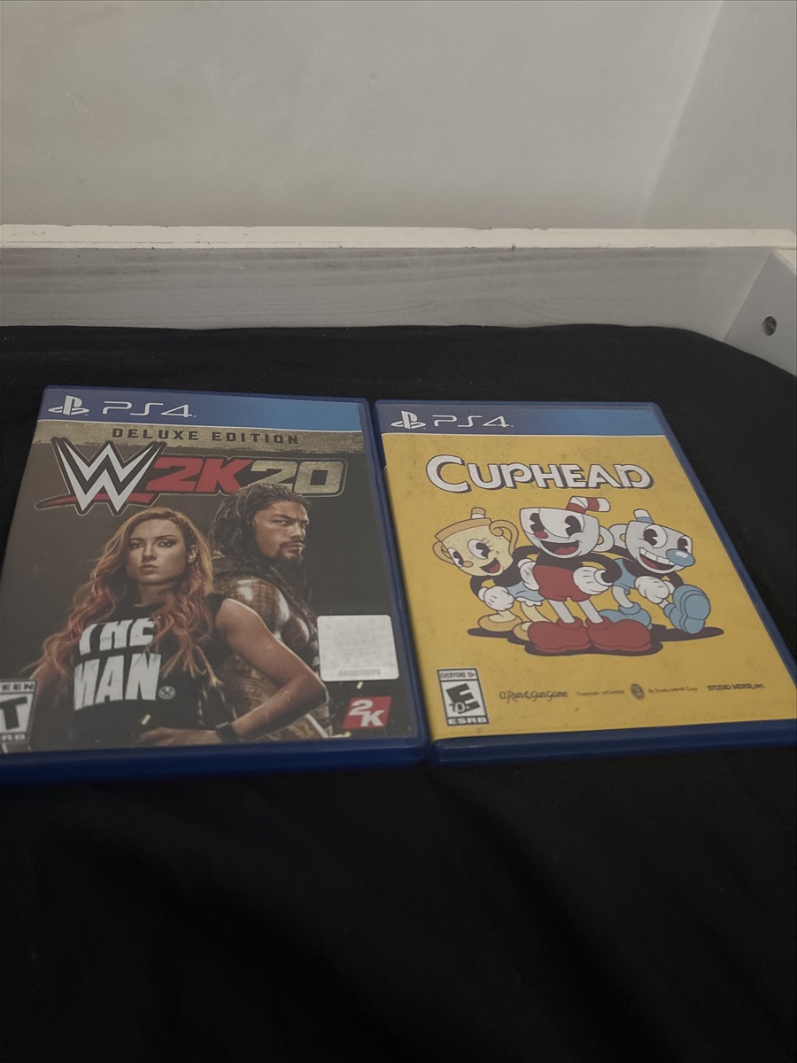 תמונה 1, Cuphead ו  WWE  למכירה בפתח תקווה | משחקים וקונסולות  פלייסטיישן 4