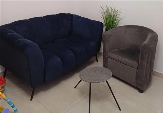 תמונה 1 ,ספה כחולה איכותית למכירה בבני ברק ריהוט  ספות