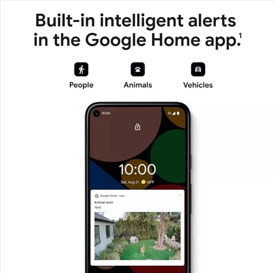 תמונה 6 ,מצלמת אבטחה גוגל נסט 1080p למכירה בתל אביב צילום  מצלמות אבטחה