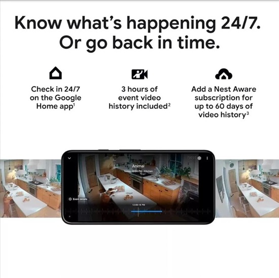 תמונה 8 ,מצלמת אבטחה גוגל נסט 1080p למכירה בתל אביב צילום  מצלמות אבטחה