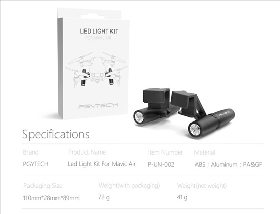 תמונה 5 ,DJI Mavic Air Night Light Kit למכירה בראשון לציון שונות  שונות