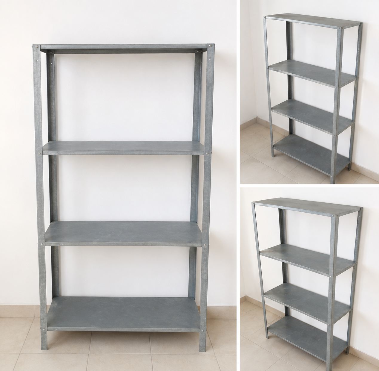 תמונה 2, כוננית מתכת אל-חלד 60x140 סמ למכירה בהרצליה | ריהוט  כוורת