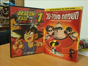 שני סרטי אנימציה DVD 