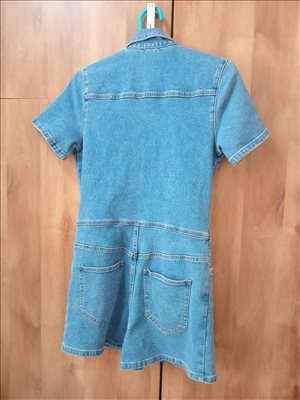 ביגוד ואביזרים - אוברול ג'ינס קצר <br>       