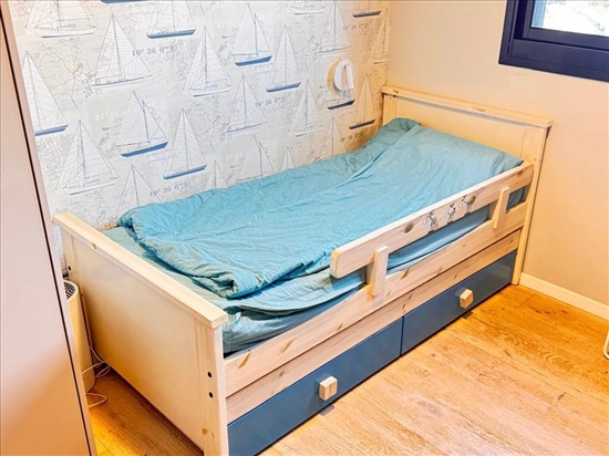 תמונה 1 ,מיטת ילדים 170x90+נשלפת+מגירות למכירה בהוד השרון ריהוט  מיטות