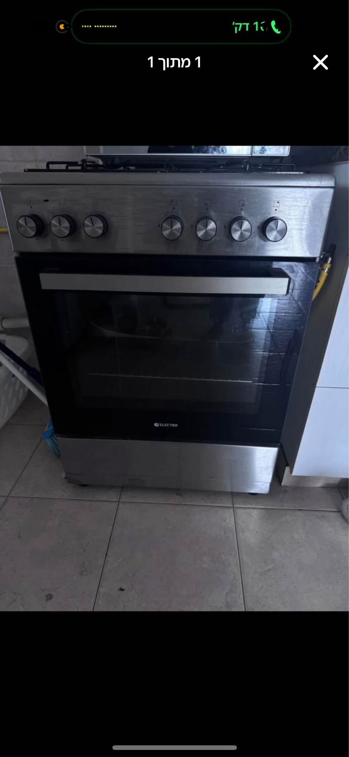תמונה 1, ‏תנור משולב גז אלקטרה כמו חדש למכירה ביהוד | מוצרי חשמל  תנור אפייה