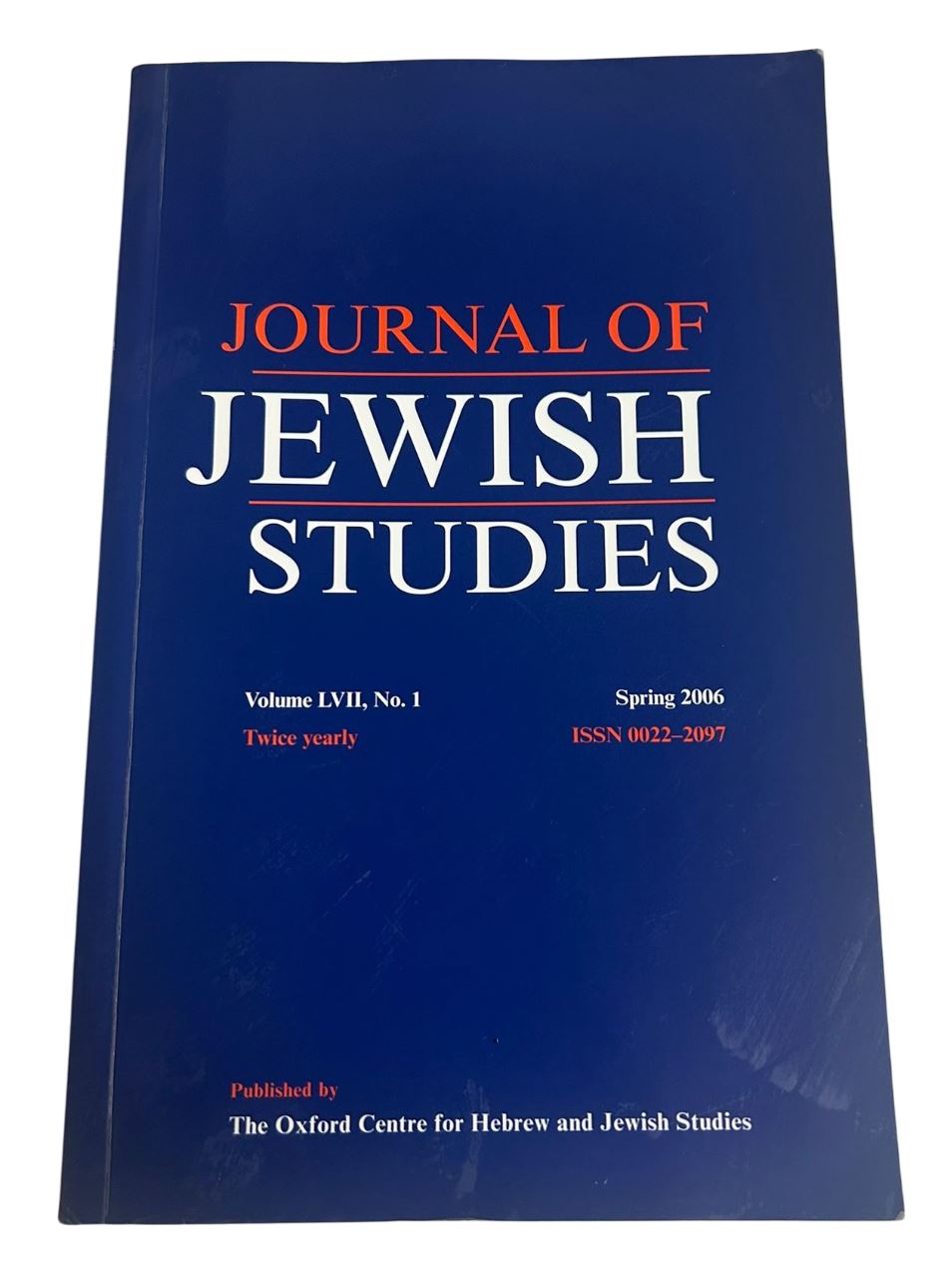 תמונה 1, Journal of Jewish Studies למכירה בנתניה | ספרות ומאמרים  ספרי לימוד