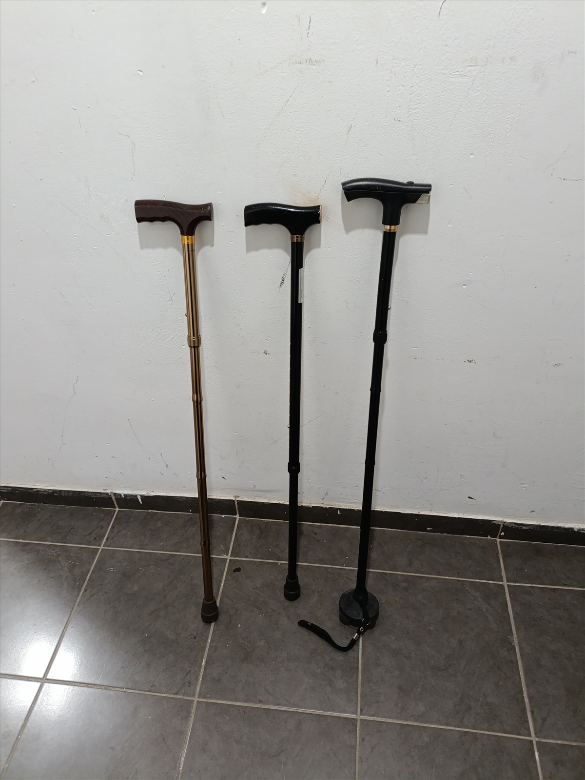 תמונה 1, 3 מקלות הליכה 2 חדשים  למכירה בנשר | ציוד סיעודי/רפואי  מקל הליכה