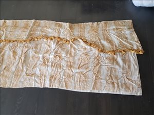 לבית - וילונות אטומים רקומים בזהב <br>       