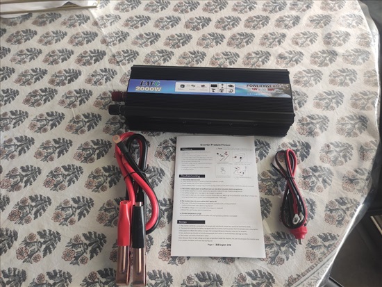 תמונה 2 ,ממיר מתח 2000W אל 12V על220V למכירה בבאר יעקוב קמפינג ונופש  אביזרים לרכב שטח