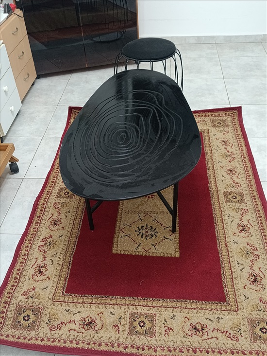 תמונה 4 ,שולחן סלוני שחור אובלי  למכירה בחיפה ריהוט  שולחנות