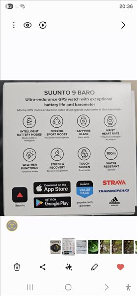 ציוד ספורט - שעון suunto 9 baro <br>       