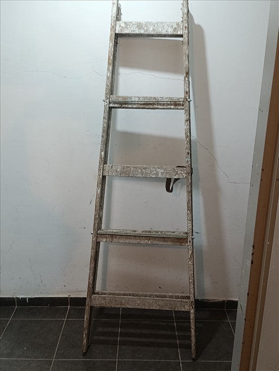 תמונה 3 ,סולם עץ 5 שלבים למכירה בנשר כלי עבודה  אחר