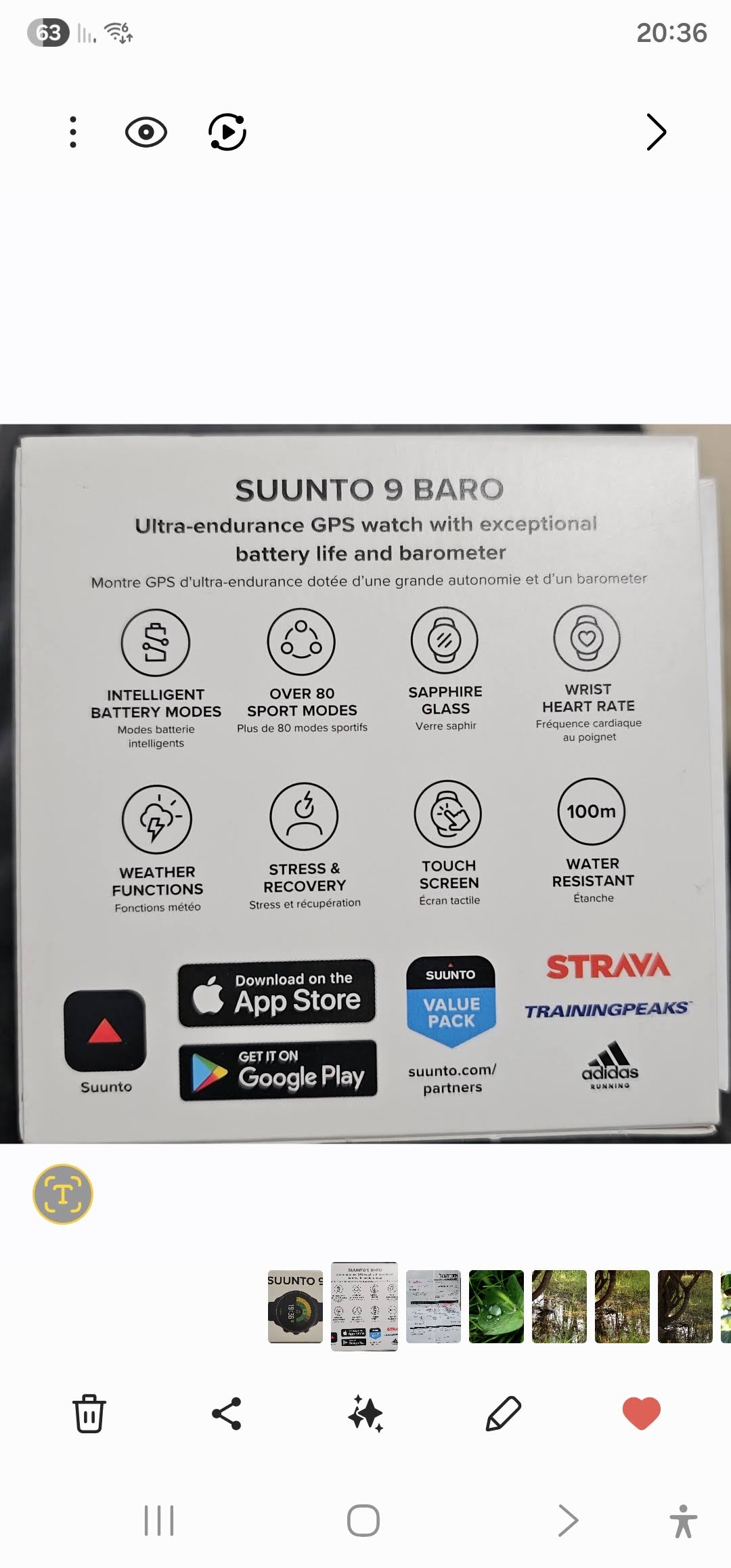 תמונה 2, שעון suunto 9 baro למכירה בהיוגב | ציוד ספורט  אביזרי ספורט