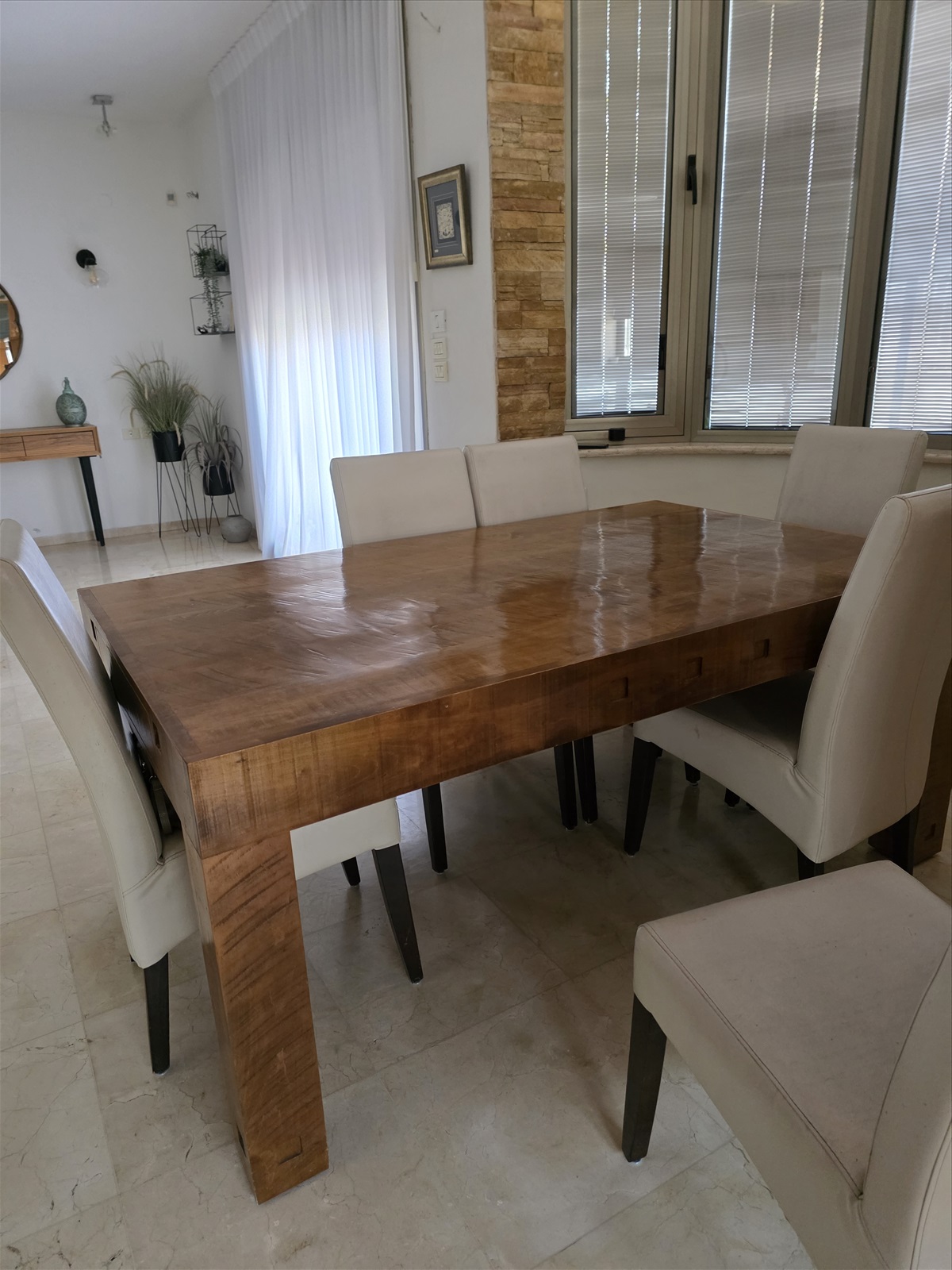 תמונה 2, פינת אוכל עץ מלא בגודל 180×110 למכירה בנתניה | ריהוט  פינת אוכל