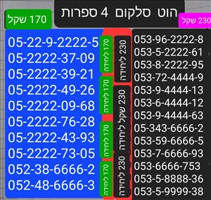 סלולרי מספרי זהב 1 