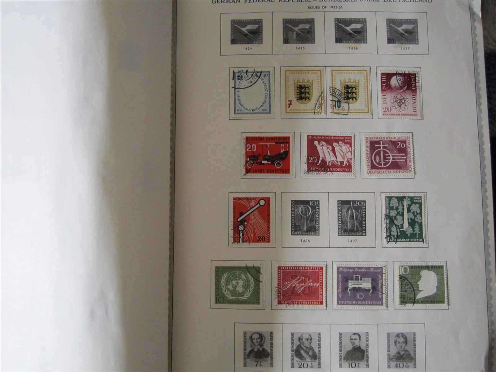 תמונה 2, בולים מערב גרמניה 1955-1977 למכירה בKiriyat-Motskin | אספנות  בולים, מ...