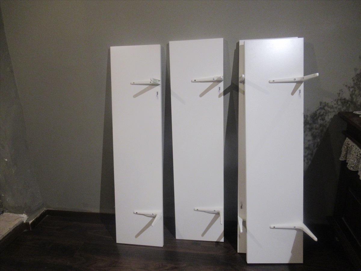 תמונה 1, 4 מדפים לבנים 120X30סמ מ:IKEA למכירה בירושלים | ריהוט  מדפים
