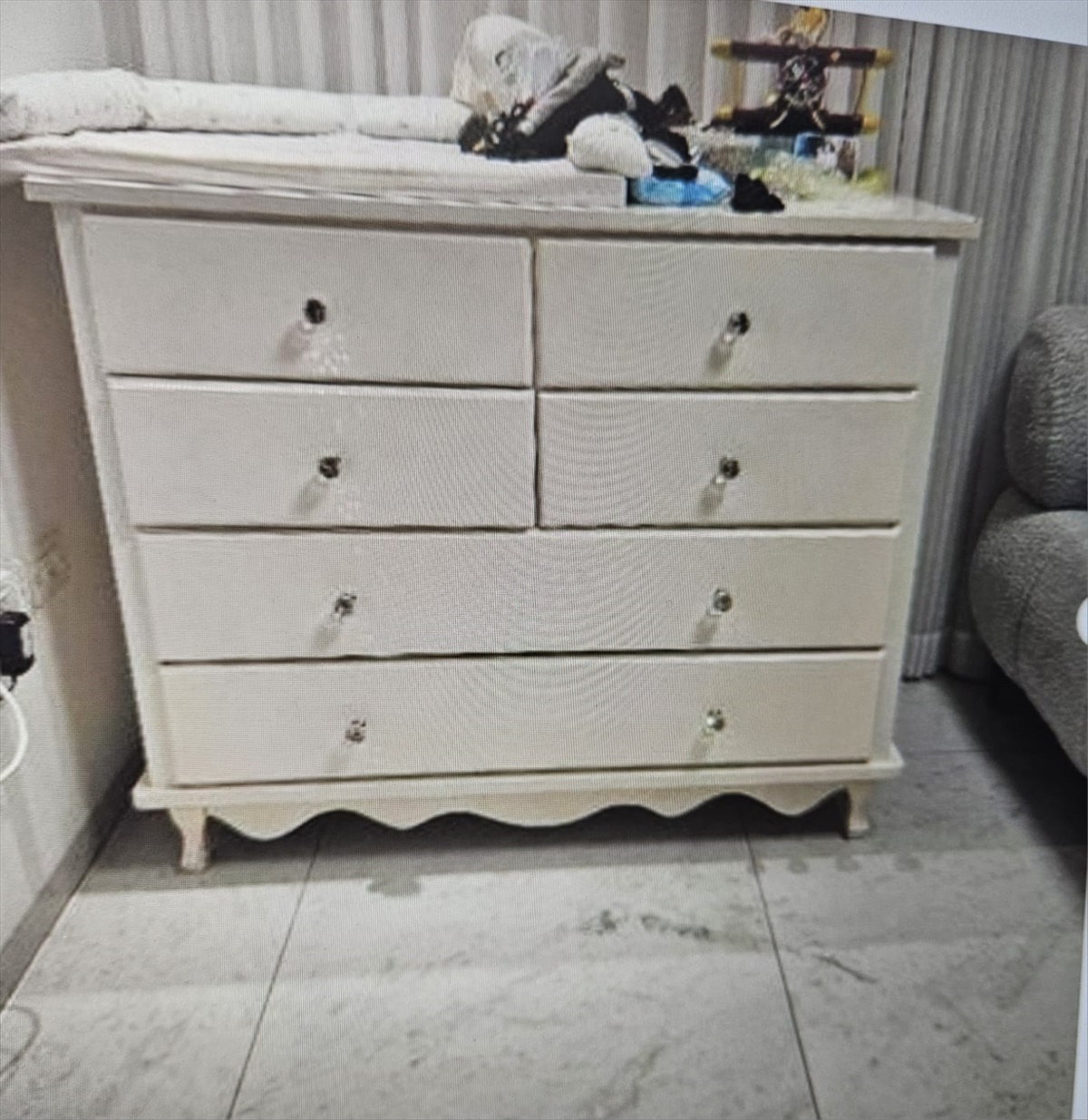 תמונה 1, שידת החתלה גדולה תינוק צבע לבן למכירה בראשון לציון | לתינוק ולילד  שיד...