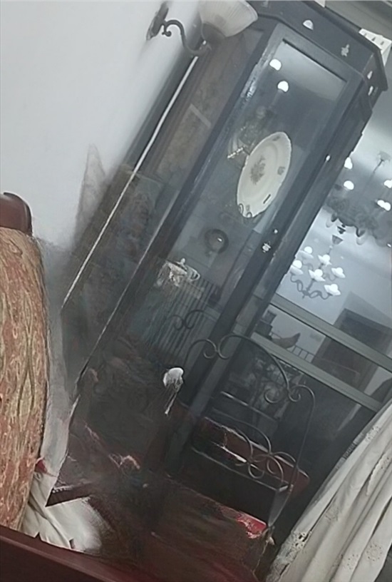 תמונה 1 ,ויטרינה פינתית וינטג' עם תאורה למכירה בירושלים ריהוט  מזנון/ ויטרינה