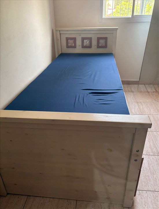 תמונה 1 ,מיטה עם מיטת חבר ו2 מגירות למכירה בפרדס חנה-כרכור ריהוט  מיטות