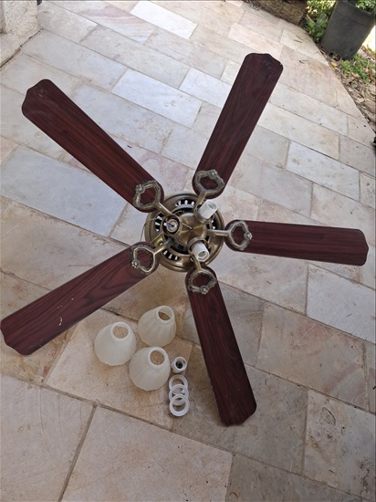 תמונה 5 ,מאוורר תקרה וינטג עובד למכירה בבית אריה מוצרי חשמל  תאורה ונברשות