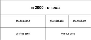 סלולרי מספרי זהב 2 