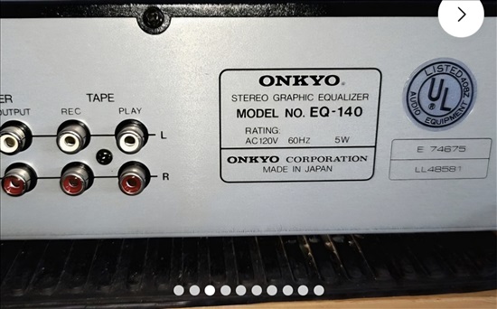 תמונה 8 ,איקיולייזר וינטג מדהים ONKYO  למכירה בתל אביב סטריאו ונגנים  אקולייזר