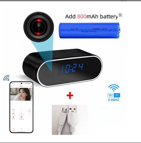 תמונה 7 ,שעון מצלמה נסתרת תומך wifi  למכירה בפתח תקווה מוצרי חשמל  וידאו