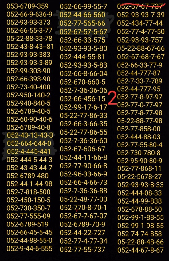 תמונה 9 ,מספרי זהב  למכירה בתל אביב סלולרי  מספרי זהב