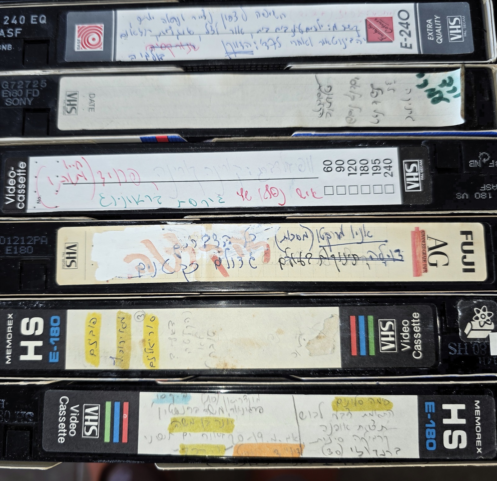 תמונה 4, ✨ 22 קלטות וידאו VHS מוקלטות למכירה בתל אביב | אספנות  אחר