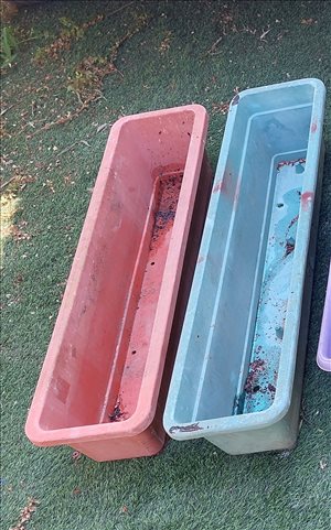 אדניות פלסטיק במידות וצבעים שו 