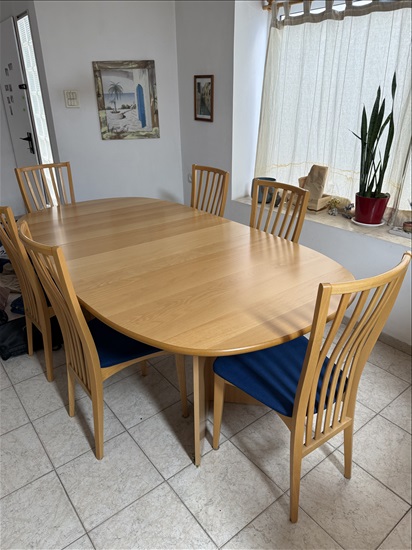 תמונה 2 ,שולחן אוכל פלוס 6 כיסאות למכירה במזכרת בתיה ריהוט  פינת אוכל