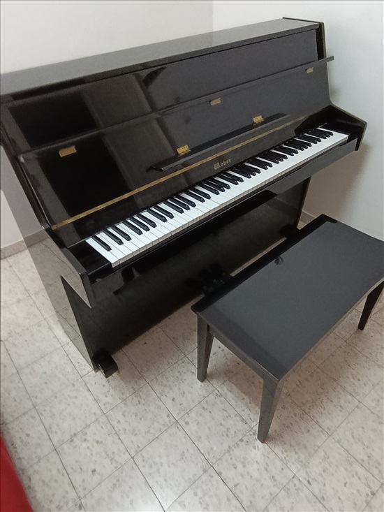 תמונה 3 ,פסנתר של חברת WEBER כולל כיסא למכירה בלוד כלי נגינה  פסנתר