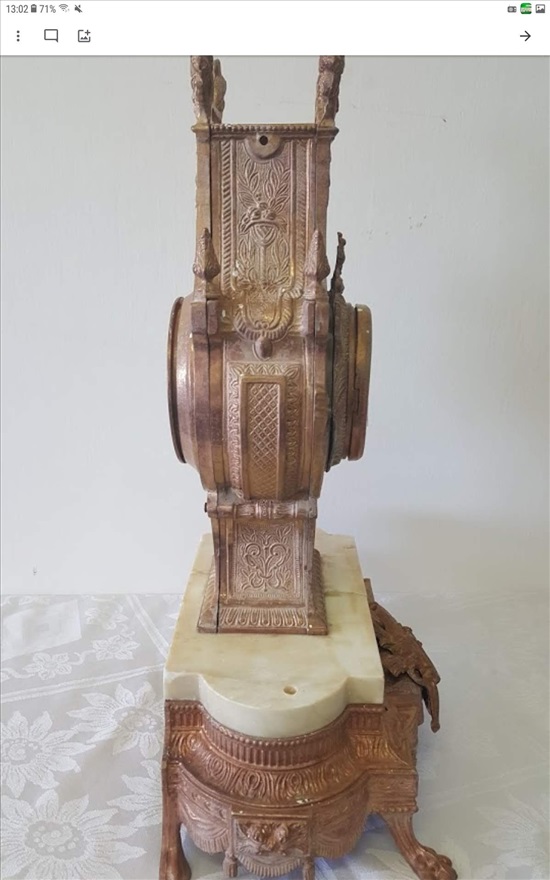 תמונה 4 ,שעון שולחני ענתיקה תוצרת איטלי למכירה באילת אספנות  שעונים