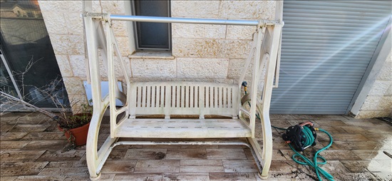 תמונה 1 ,נדנדת חצר חזקה (של פעם!)  למכירה ביקנעם עילית לגינה  נדנדות וערסל