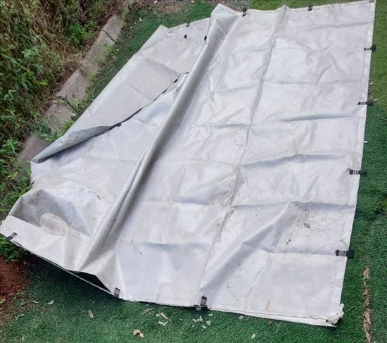 תמונה 2 ,ברזנט אפור 3X3 מ' עם לולאות  למכירה בהוד השרון לגינה  ברזנטים