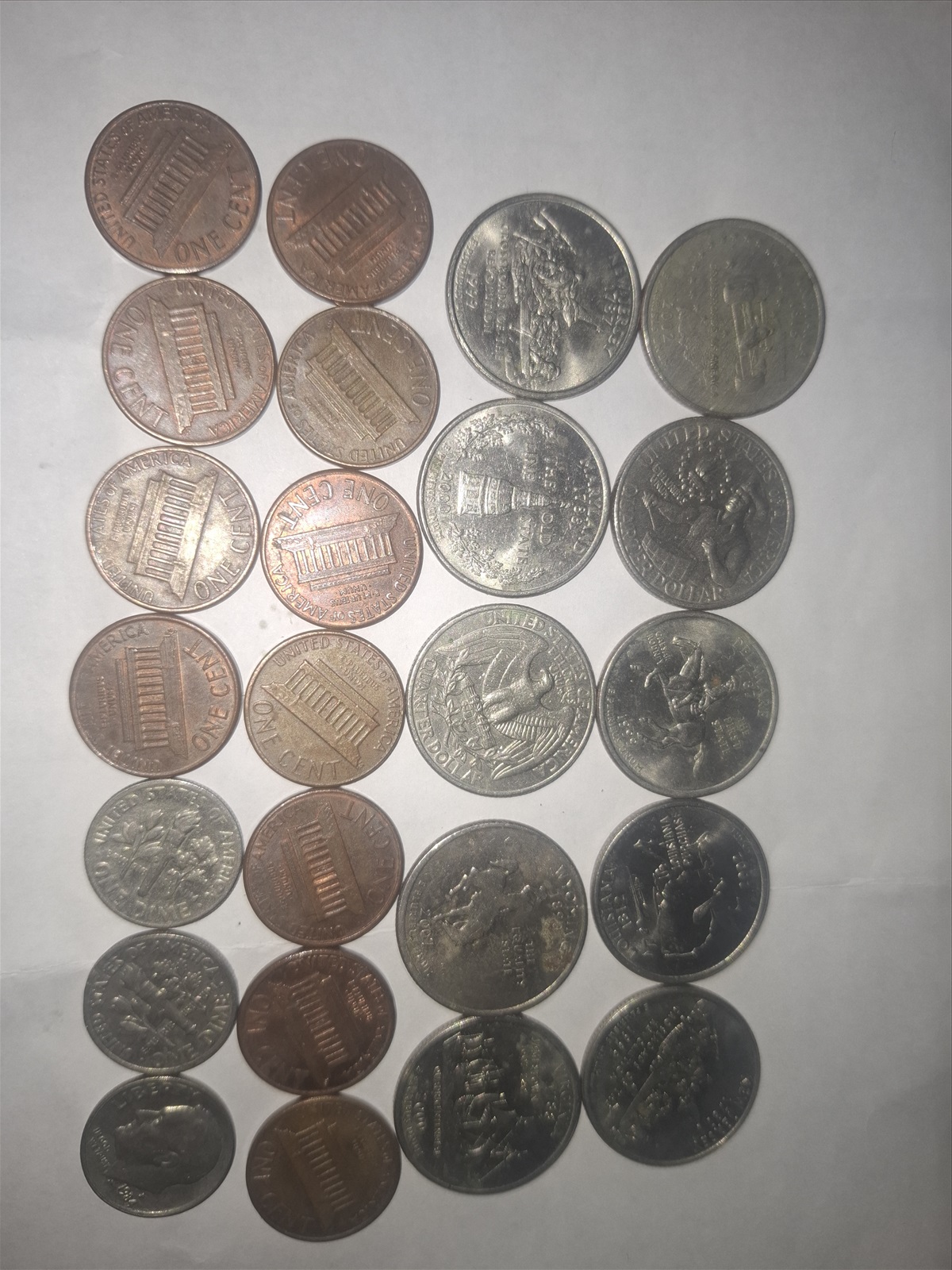 תמונה 4, מטבעות של רבע דולר ,וסנט אחד,י למכירה בירושלים | אספנות  מטבעות ושטרות
