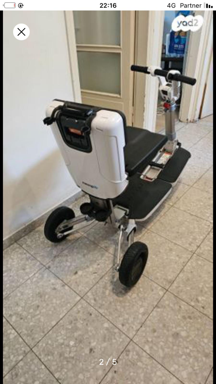 תמונה 2, קולנועית מתקפלת + מנוף לרכב למכירה בבית שמש  | ציוד סיעודי/רפואי  קלנועית