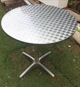 שולחן קפה נירוסטה 60/70 ס