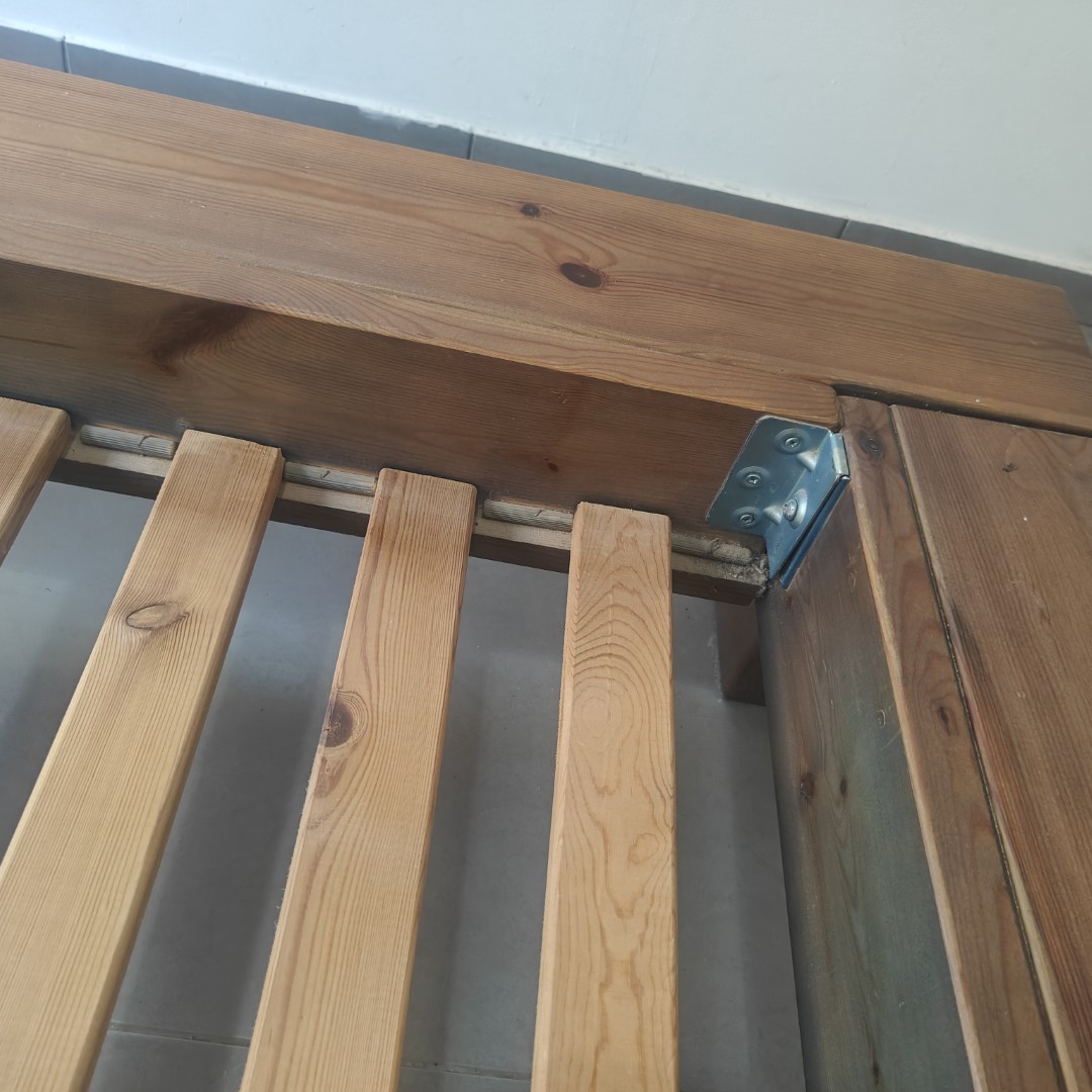 תמונה 2, בסיס מיטה עץ מלא 160X200 למכירה בניצני עוז | ריהוט  מיטות
