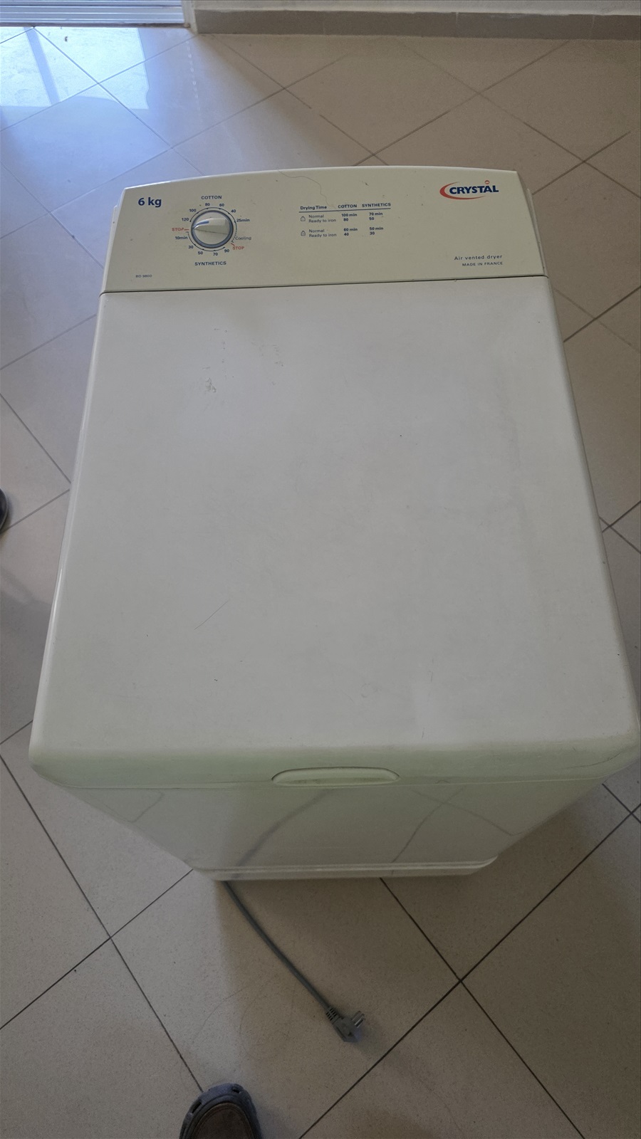 תמונה 3, קריסטל למכירה בקרית ביאליק | מוצרי חשמל  מייבש כביסה