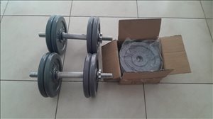 משקולות צלחת ומוטות קצרים 
