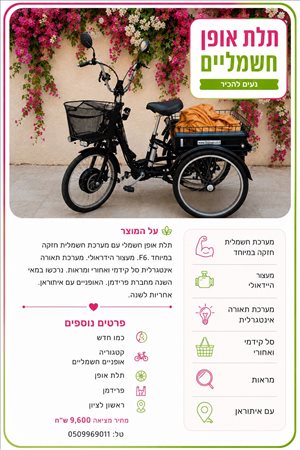 אופניים תלת אופן 4 