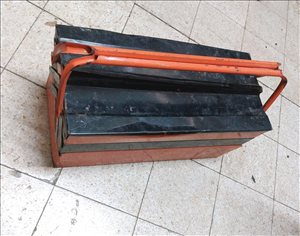 ארגז כלים מתכת מתקפל 20x20x46  