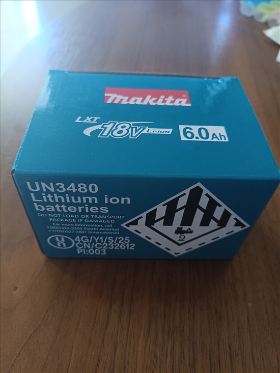 תמונה 4 ,סוללה למכשיר מקיטה 6000AH למכירה בהרצליה כלי עבודה  מברגה