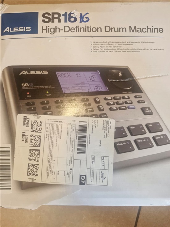 תמונה 1 ,ALESIS מכונת תופים אלקטרןנית למכירה באשדוד כלי נגינה  אביזרים נלווים