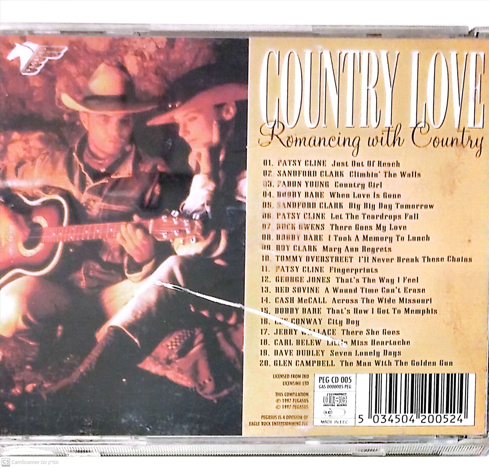 תמונה 2, Country Love Romancing with Co למכירה ברמת השרון | מוסיקה וסרטים  cd